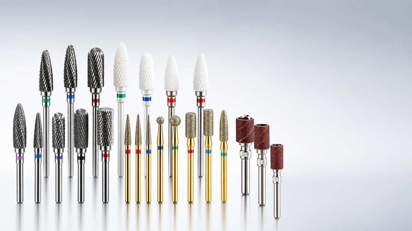 What materials are most common from a nail drill bit supplier in Italy