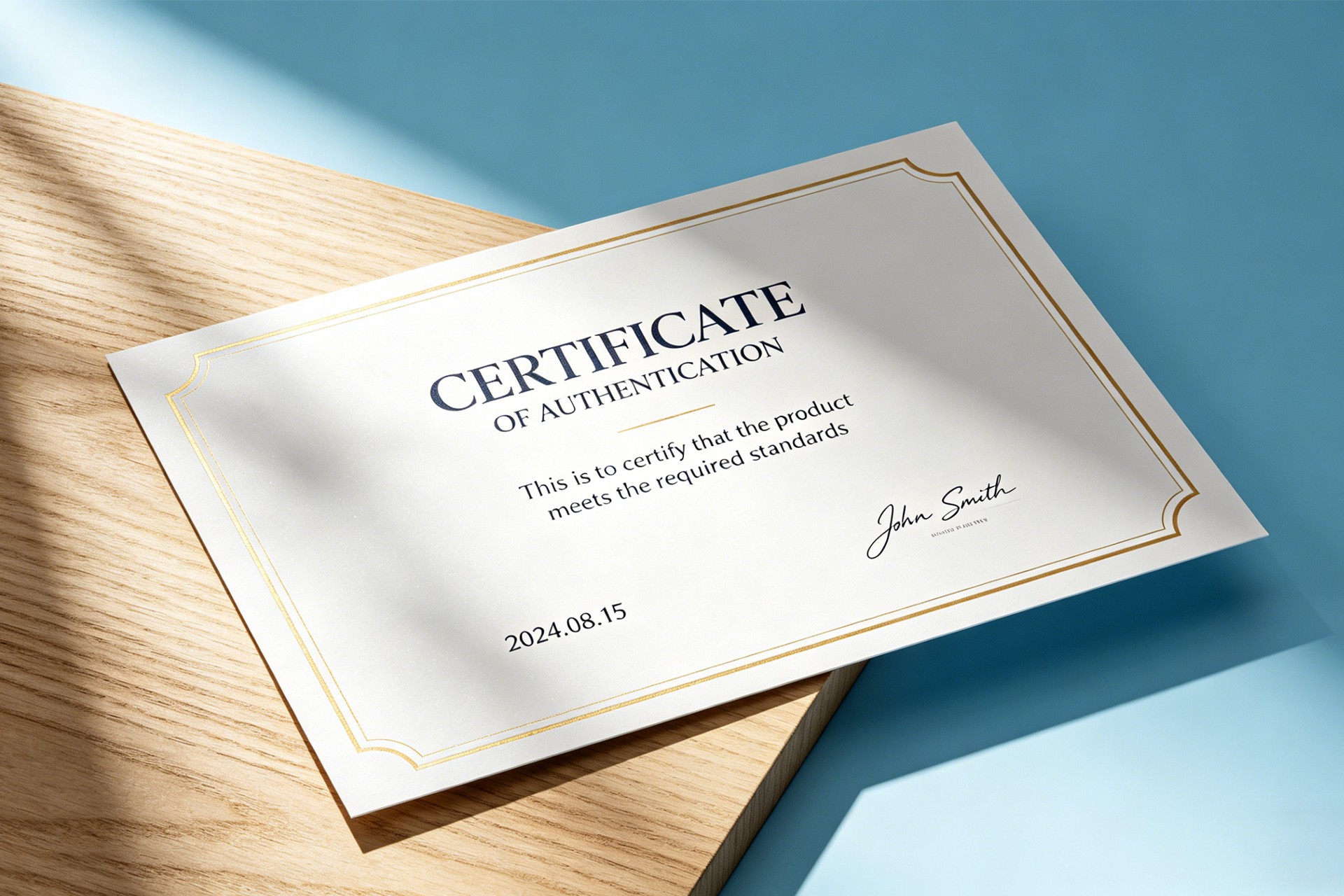 Certification