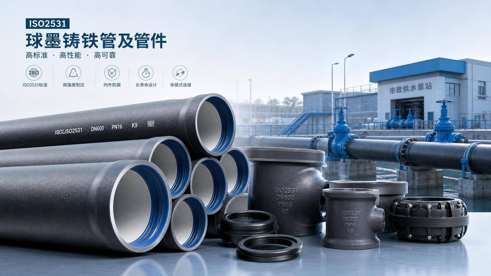 ISO2531 Ductile Iron Pipe Explained: Scope, Grades, and Common Uses