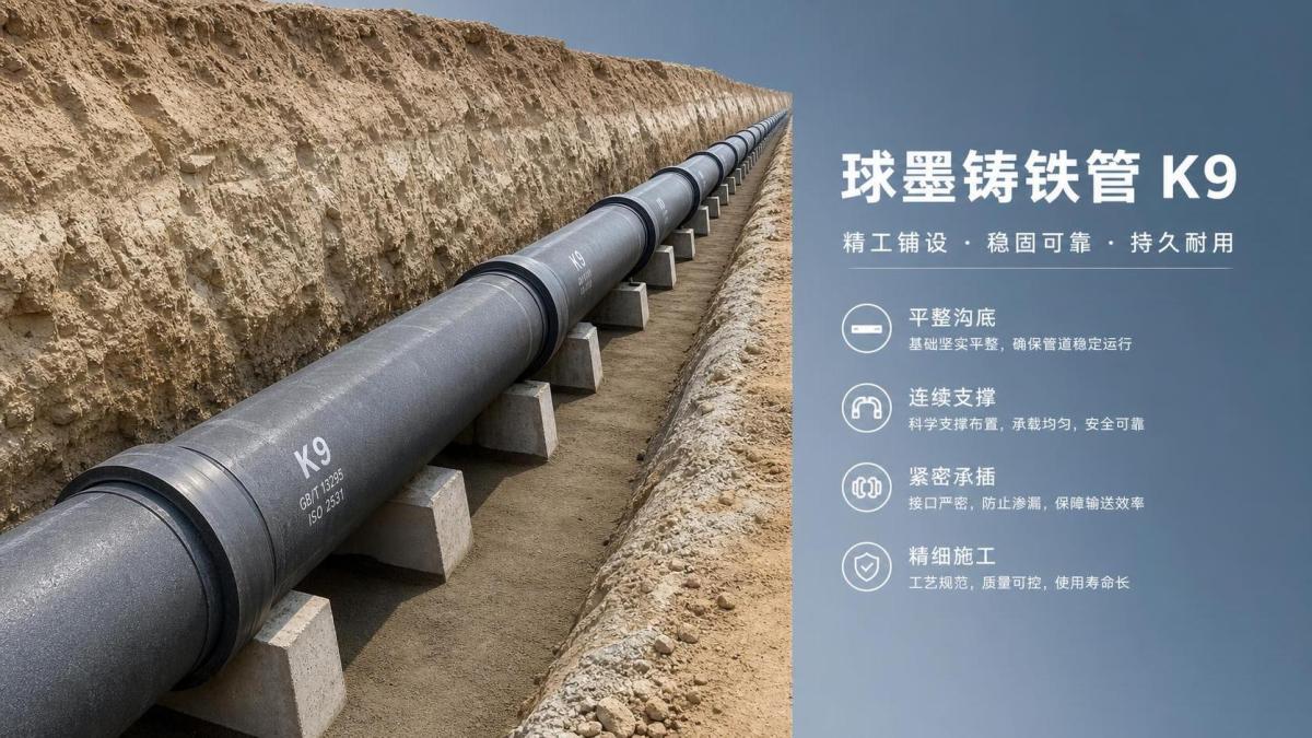 Ductile Iron Pipe K9 in Buried Pipelines: Key Installation Risks Ductile Iron Pipe K9 in Buried Pipelines: Key Installation Risks