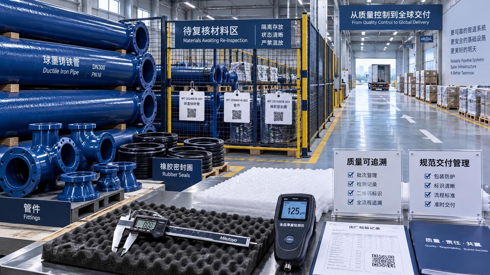 How a Ductile Iron Pipe Supplier handles nonconforming deliveries
