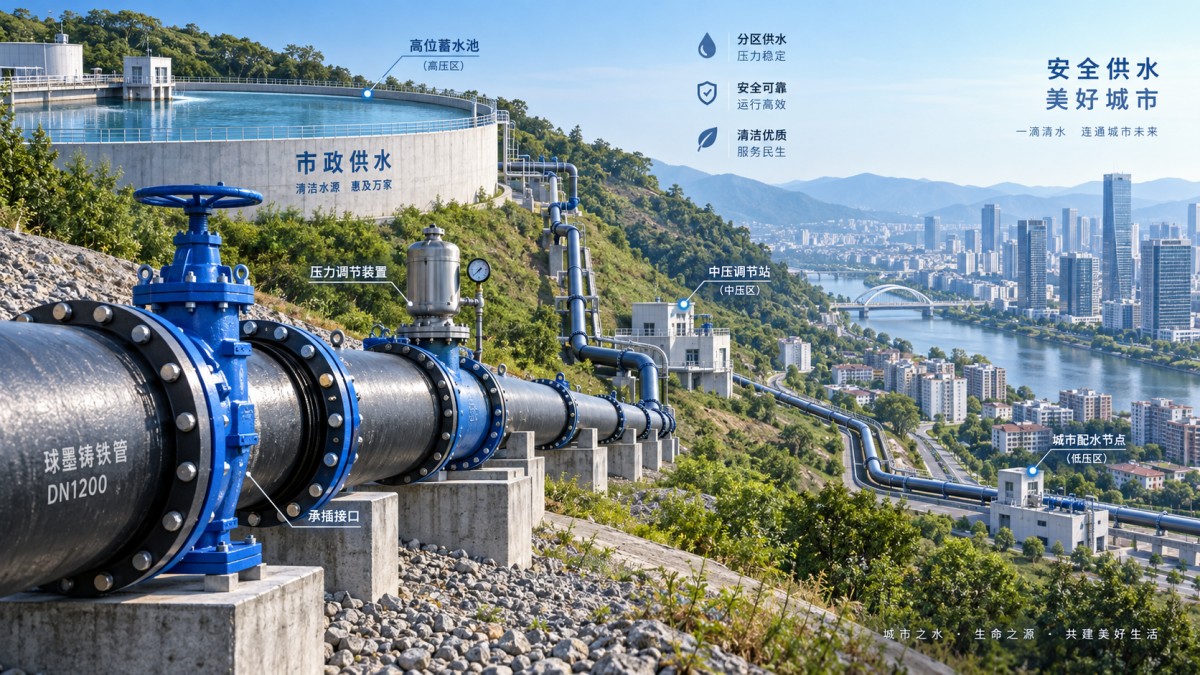 Sizing Ductile Iron Pipe for Municipal Water Demand and Pressure Zones Dimensionnement des tuyaux en fonte ductile pour les besoins en eau municipale et les zones de pression