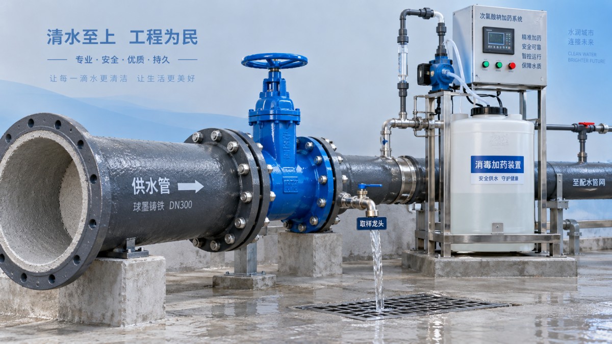 Comment désinfecter une conduite en fonte ductile avant sa mise en service pour l’eau potable