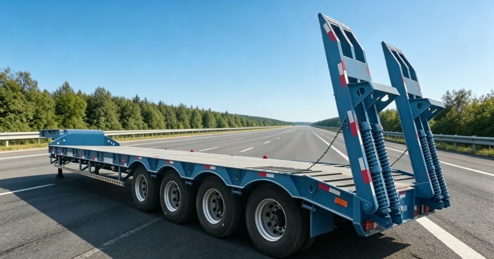4 Axle Extendable Low Bed Trailer