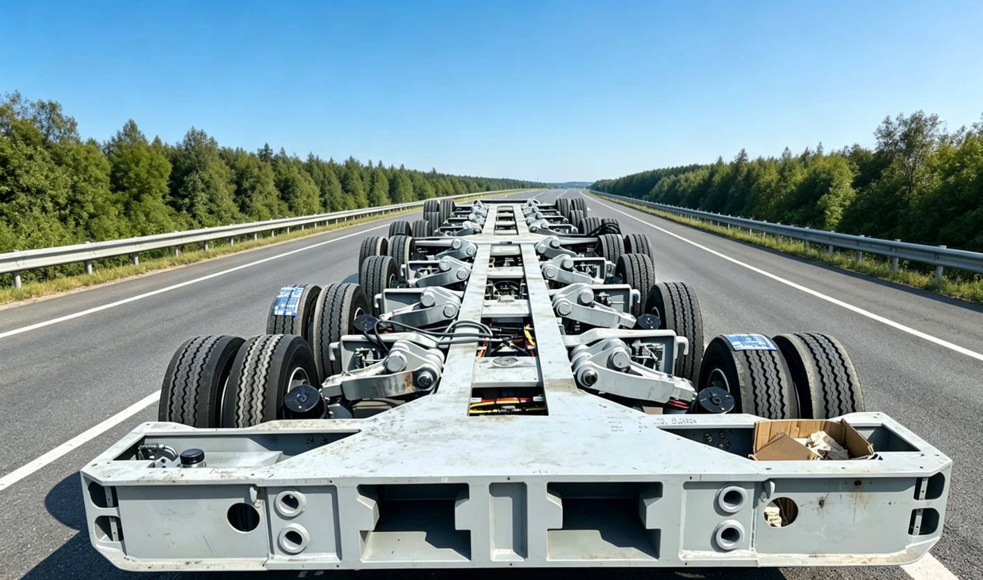 Multi Axle Lowbed Semi Trailer
