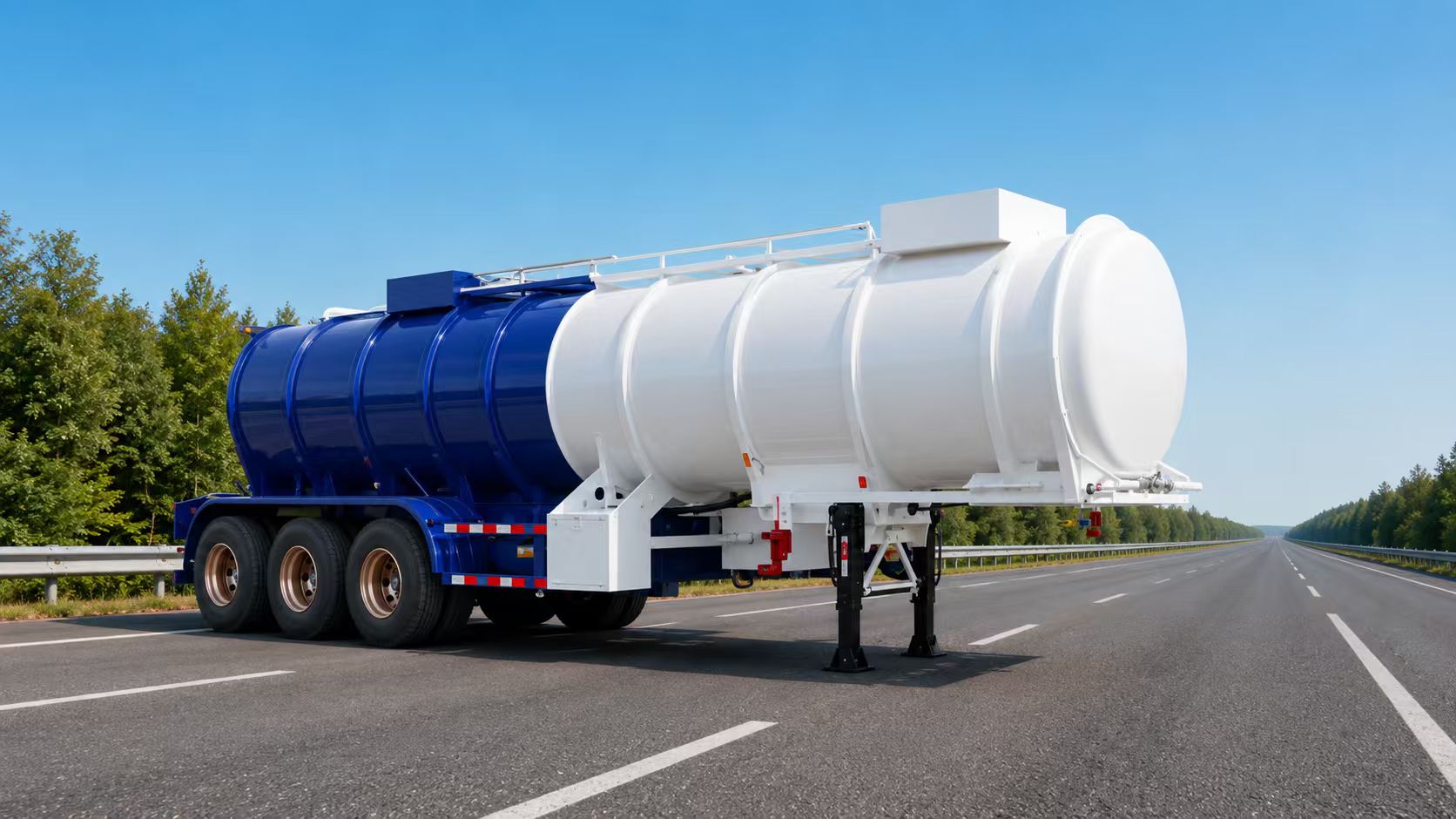 3 Axle 20CBM Acid Tanker Trailer