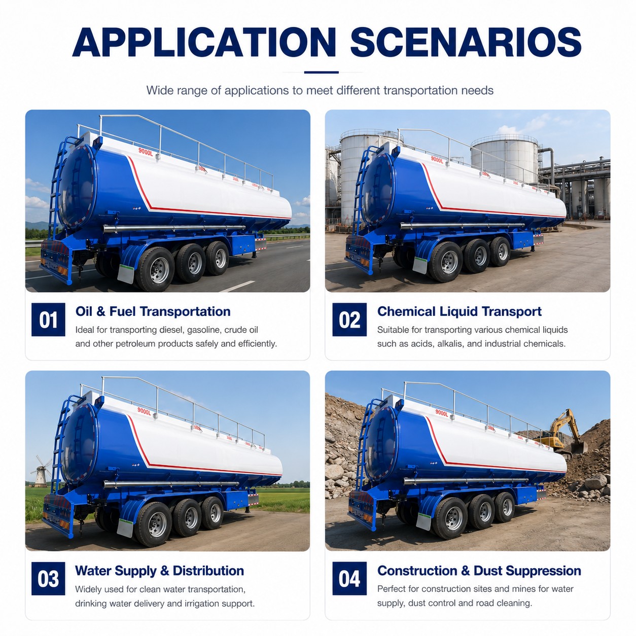 3 Axle  Fuel Tanker Trailer