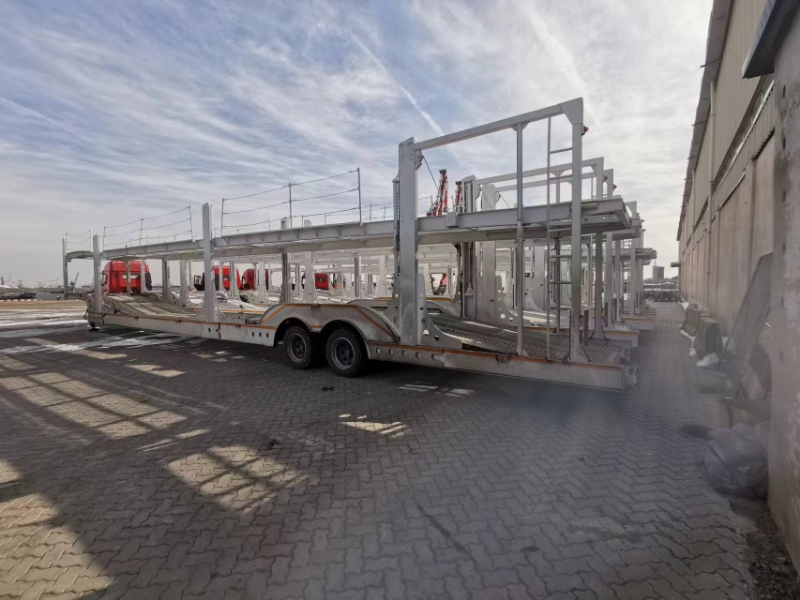 2-Axle Double Deck Car Carrier Trailer