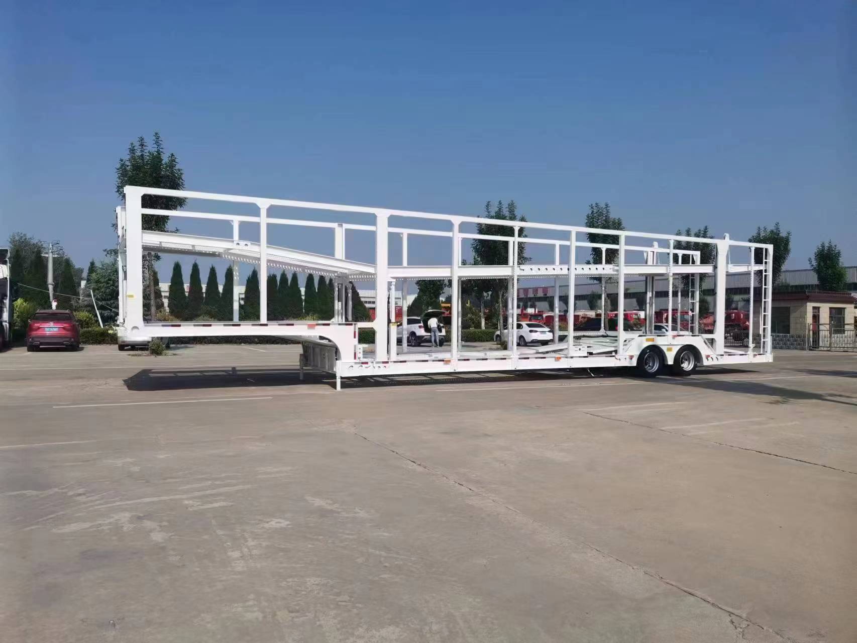2-Axle Double Deck Car Carrier Trailer