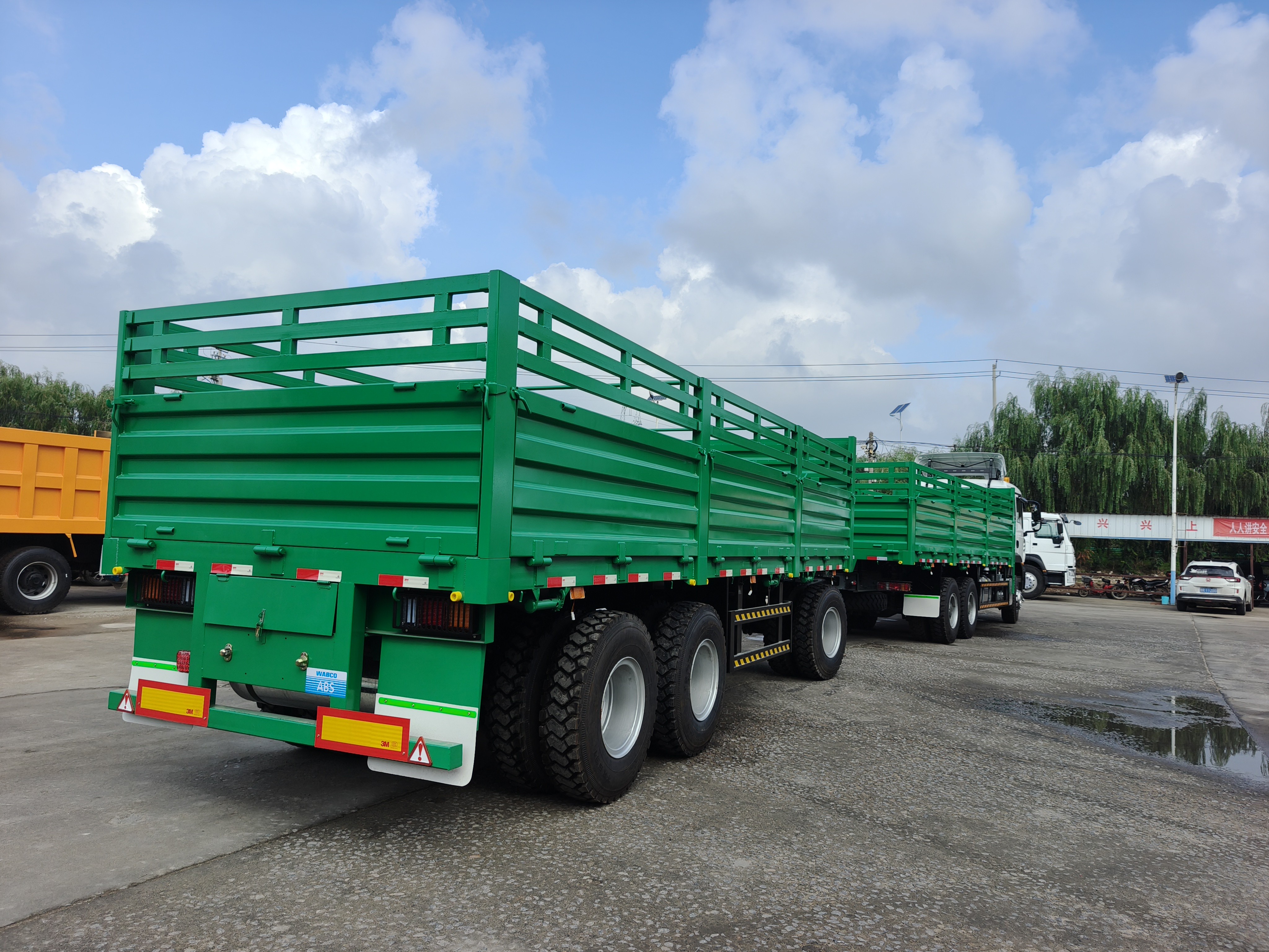3-Axle Fence Drawbar Trailer