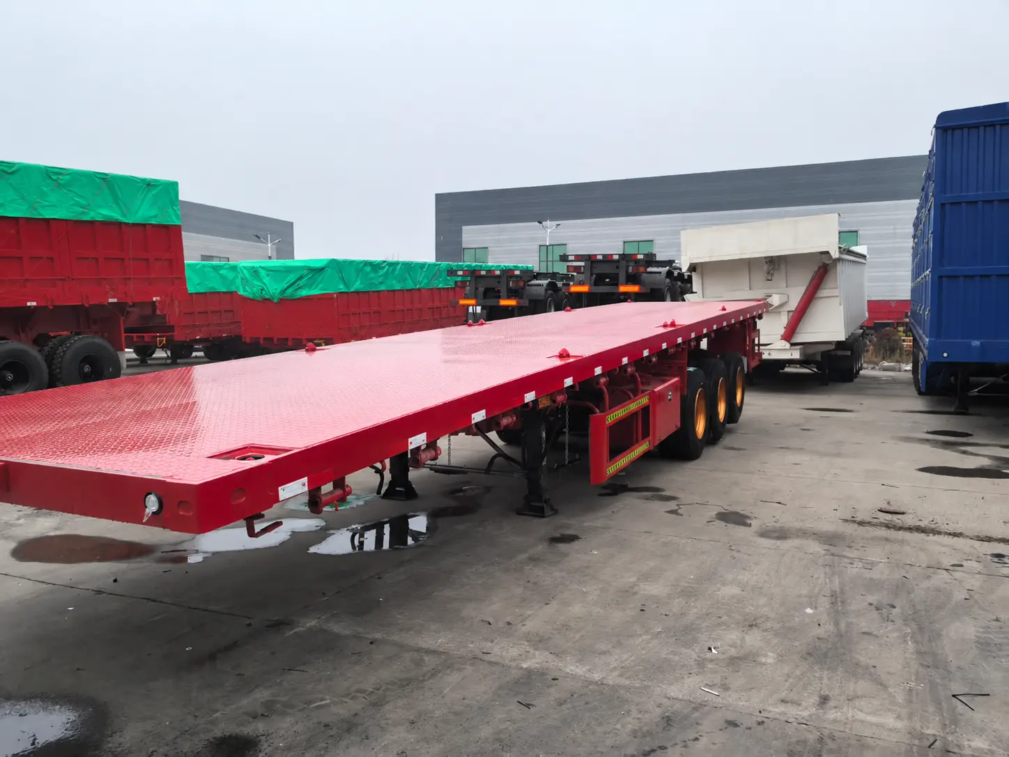 3-Axle Flatbed Semi-Trailer