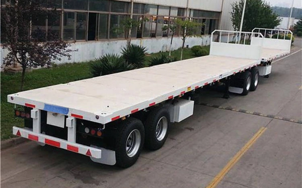 20ft + 40ft Superlink Flatbed Semi Trailer