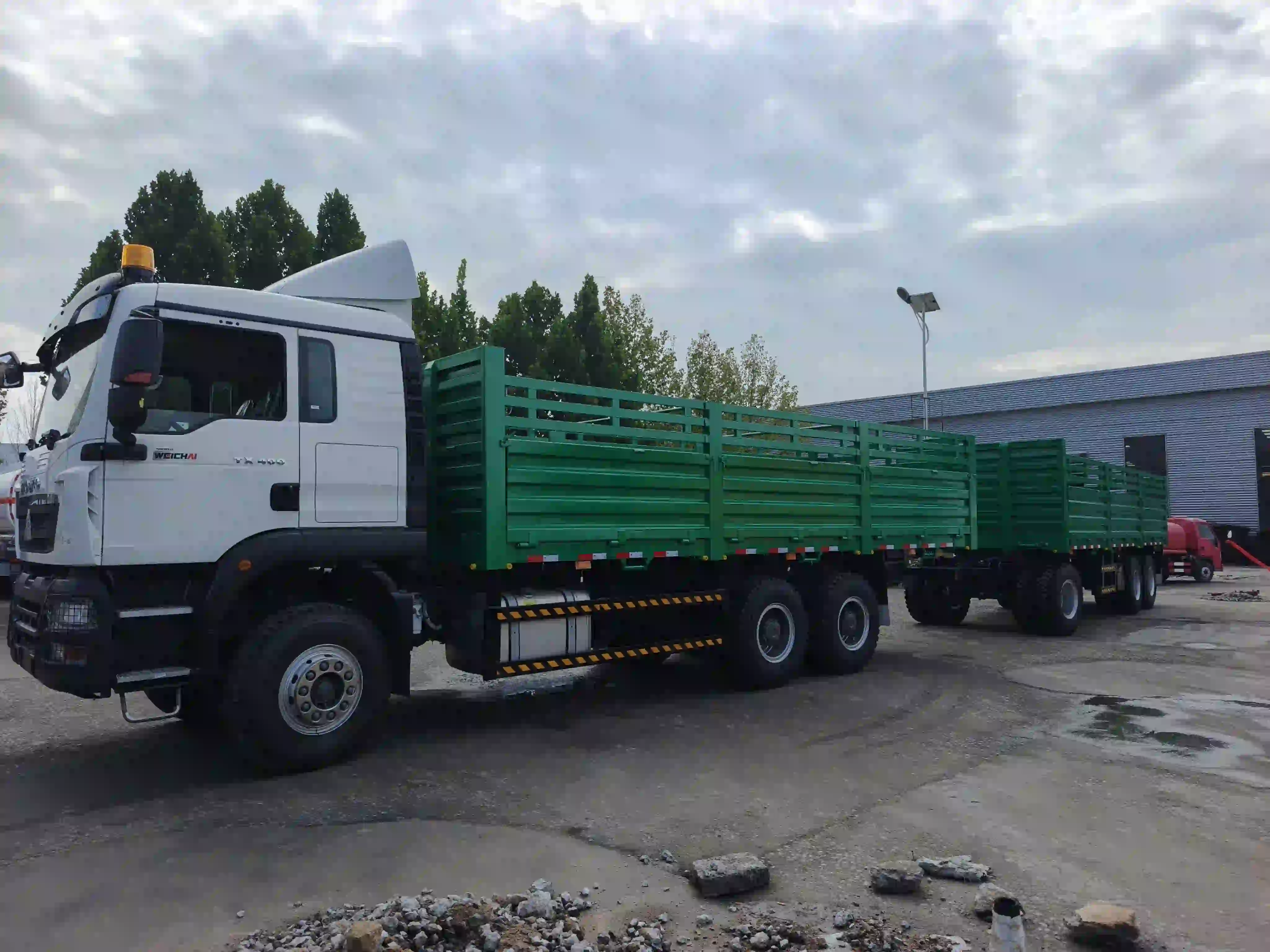 3-Axle Fence Drawbar Trailer