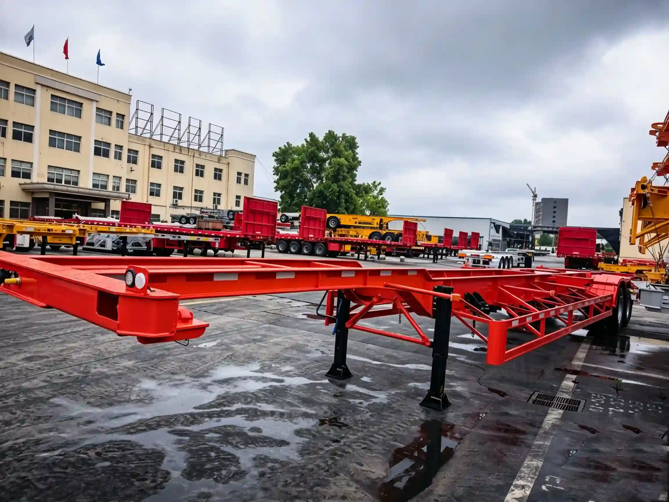 2-Axle 12m Skeletal Semi Trailer