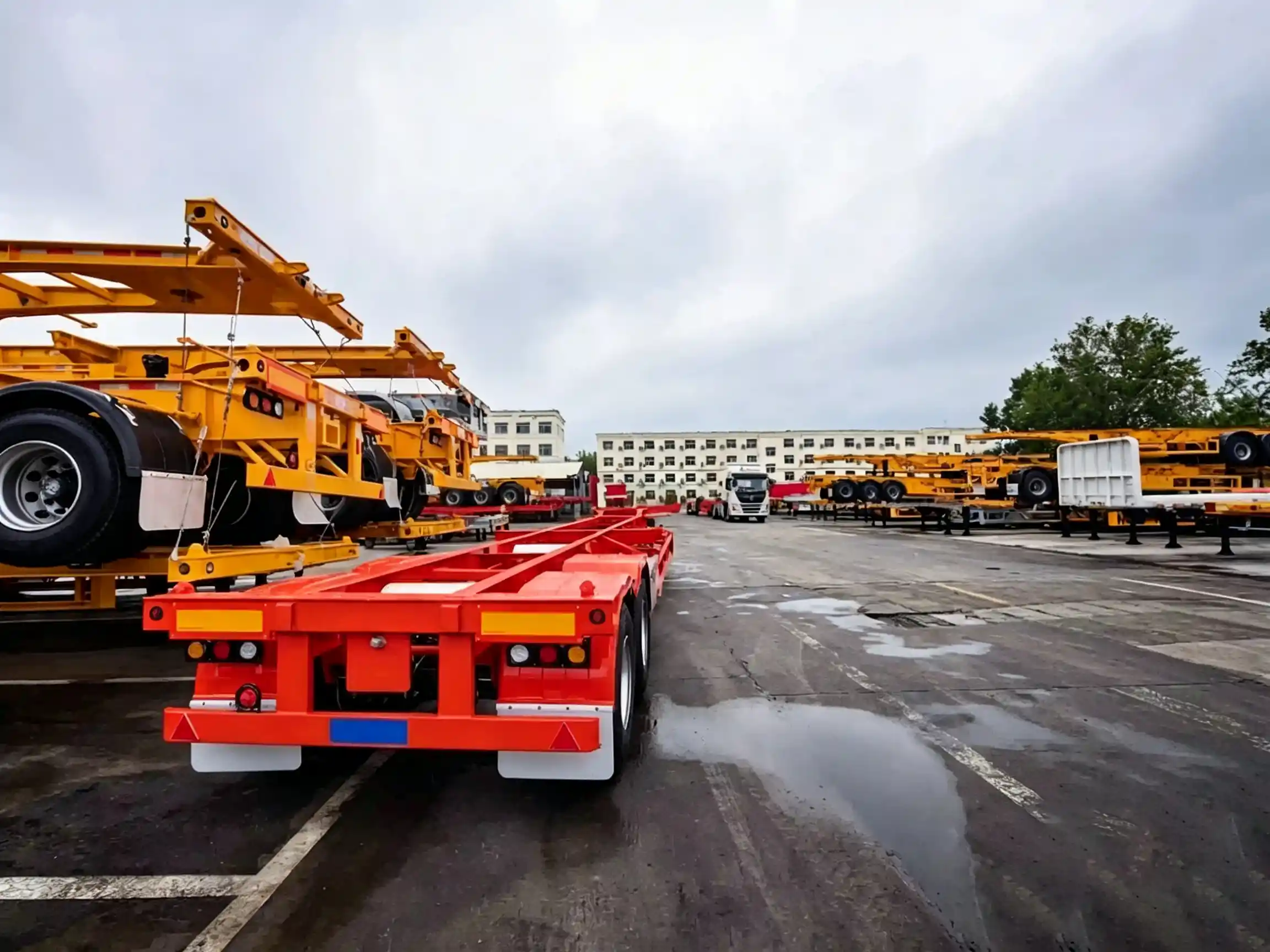 2-Axle 12m Skeletal Semi Trailer