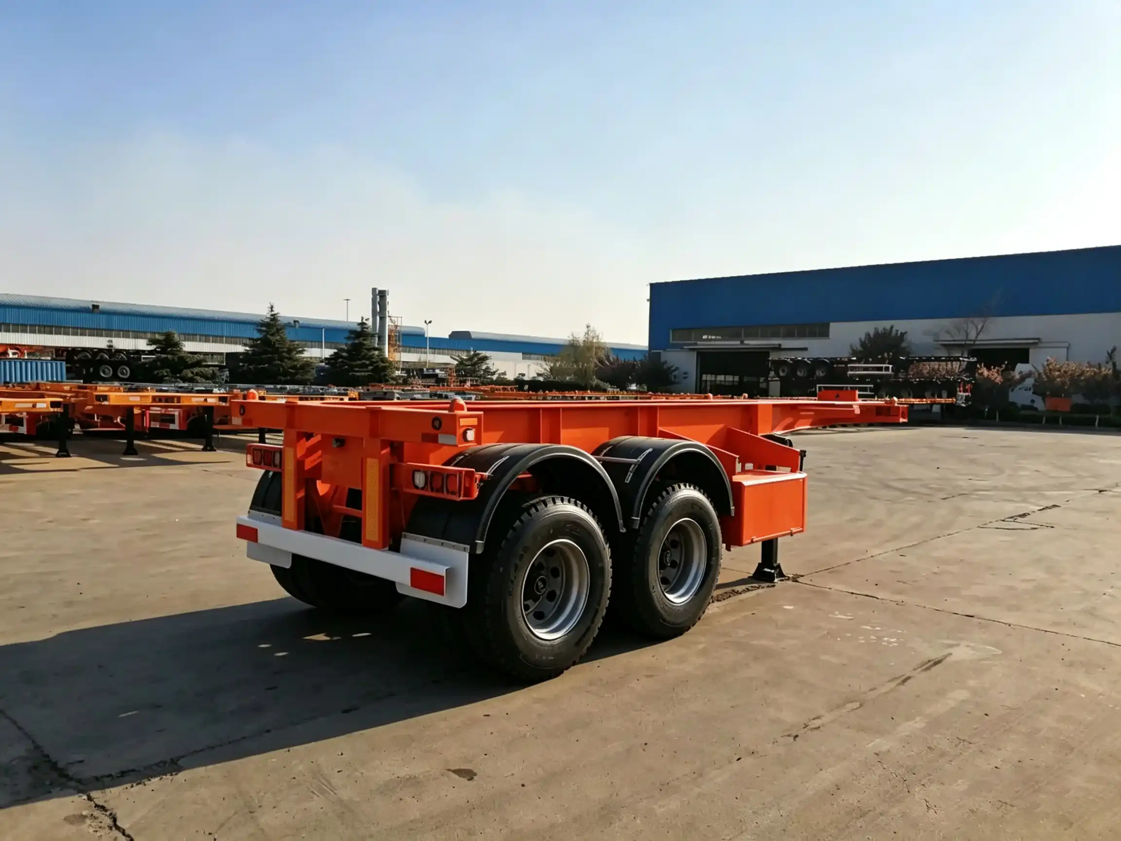 2 Axle 20Ft Skeleton Trailer