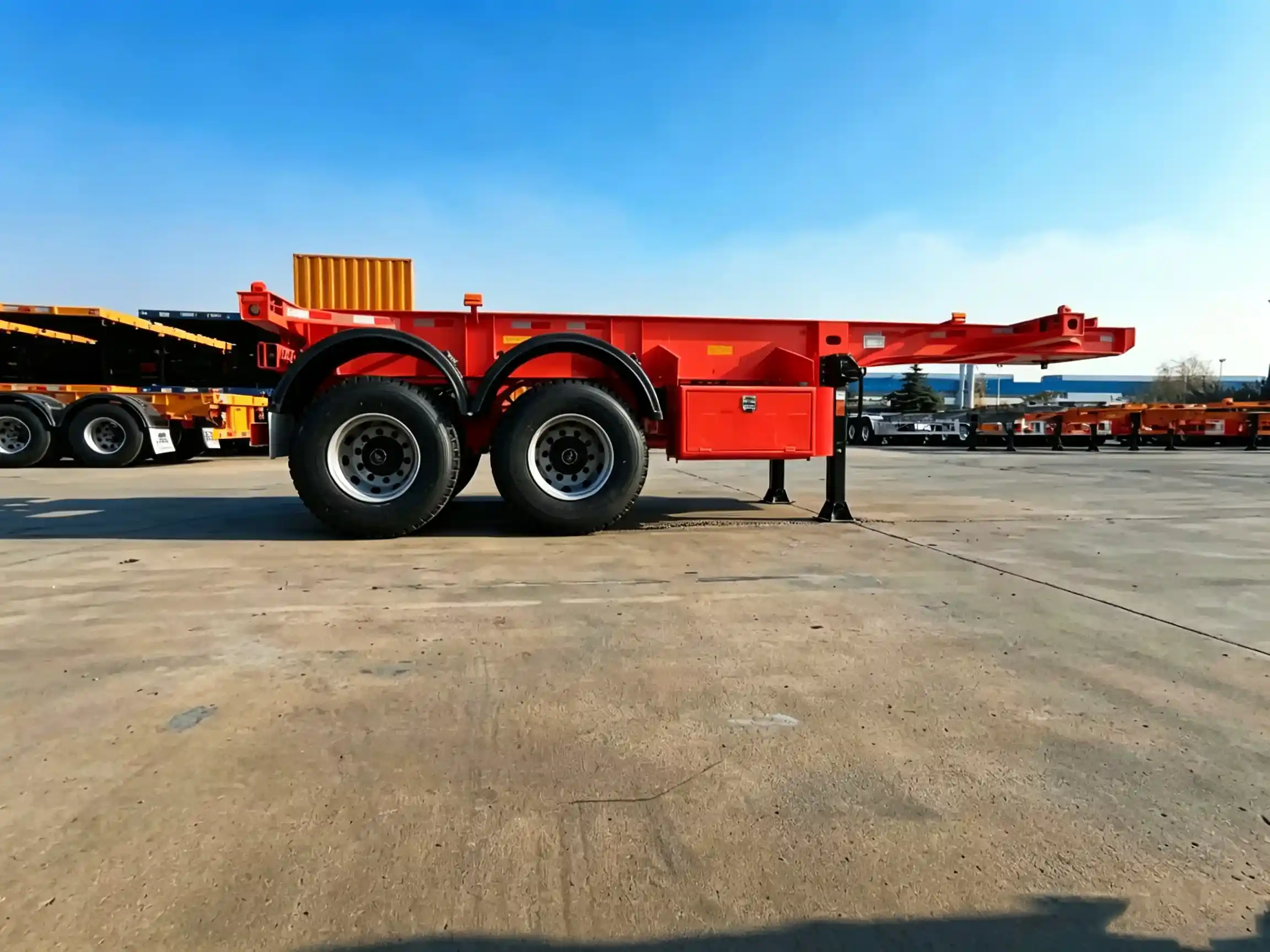 2 Axle 20Ft Skeleton Trailer