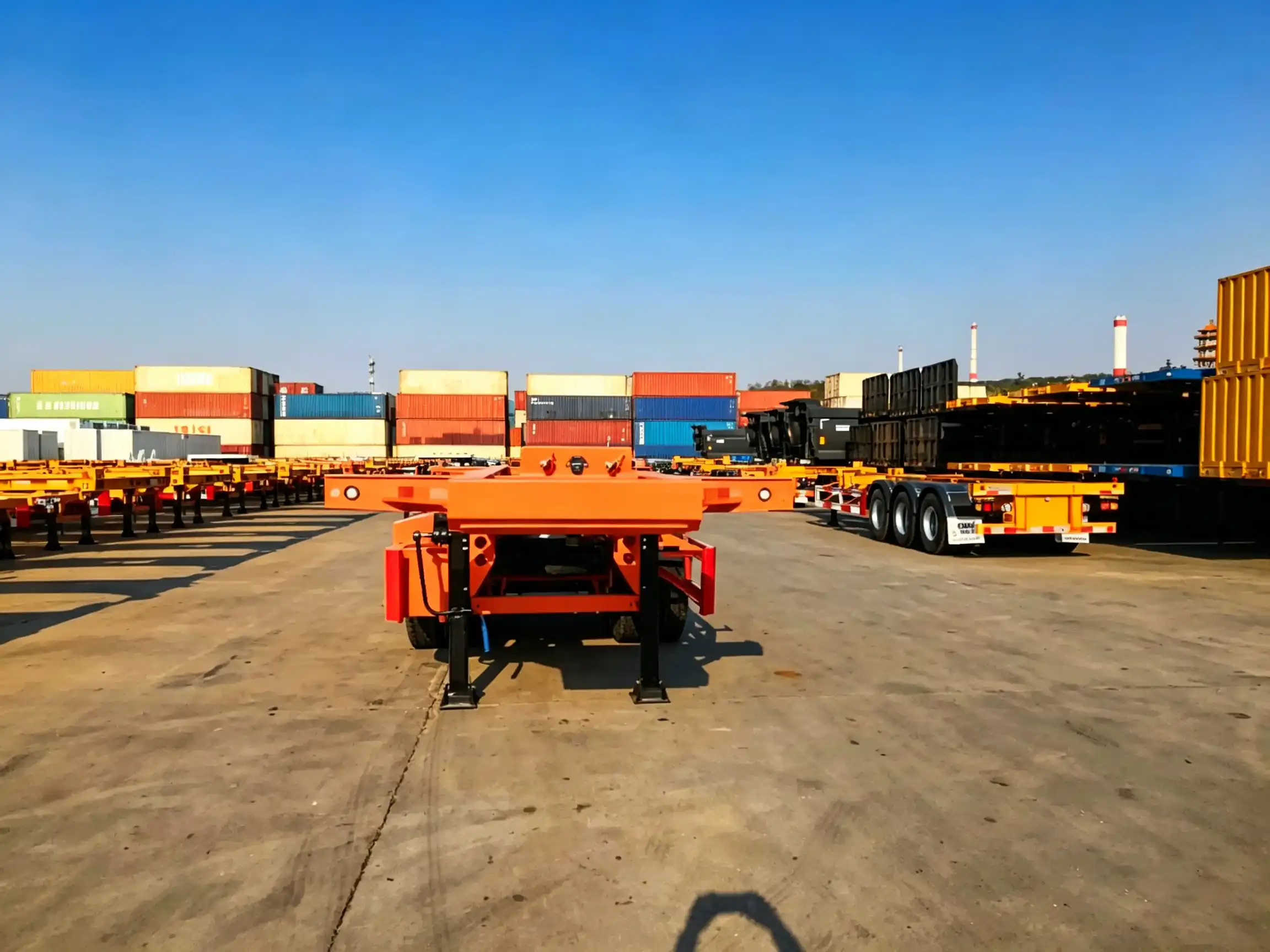 2 Axle 20Ft Skeleton Trailer