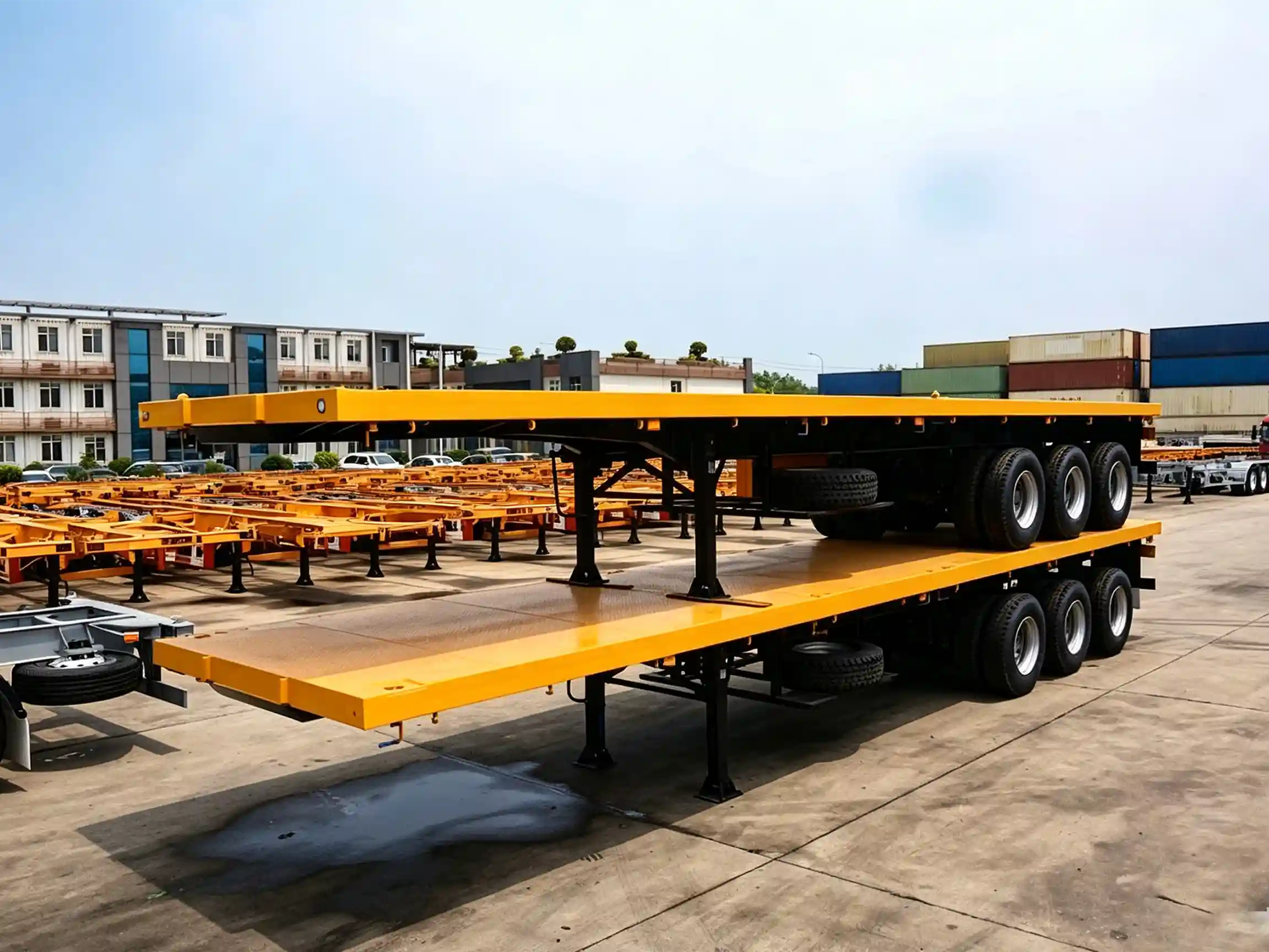 3-Axle Flatbed Semi-Trailers
