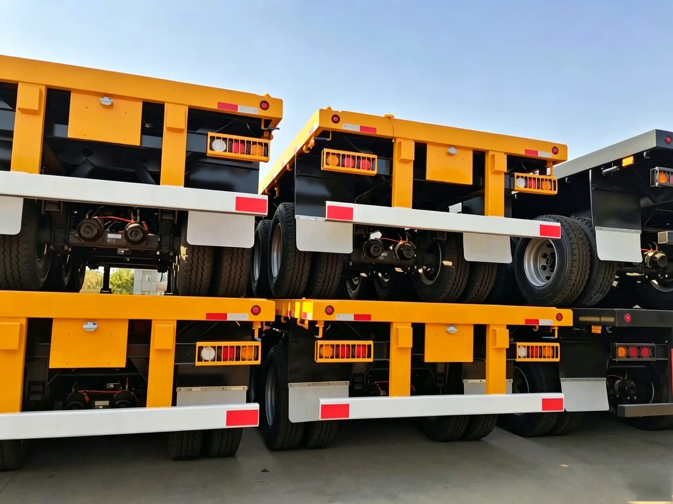 3-Axle Flatbed Semi-Trailers