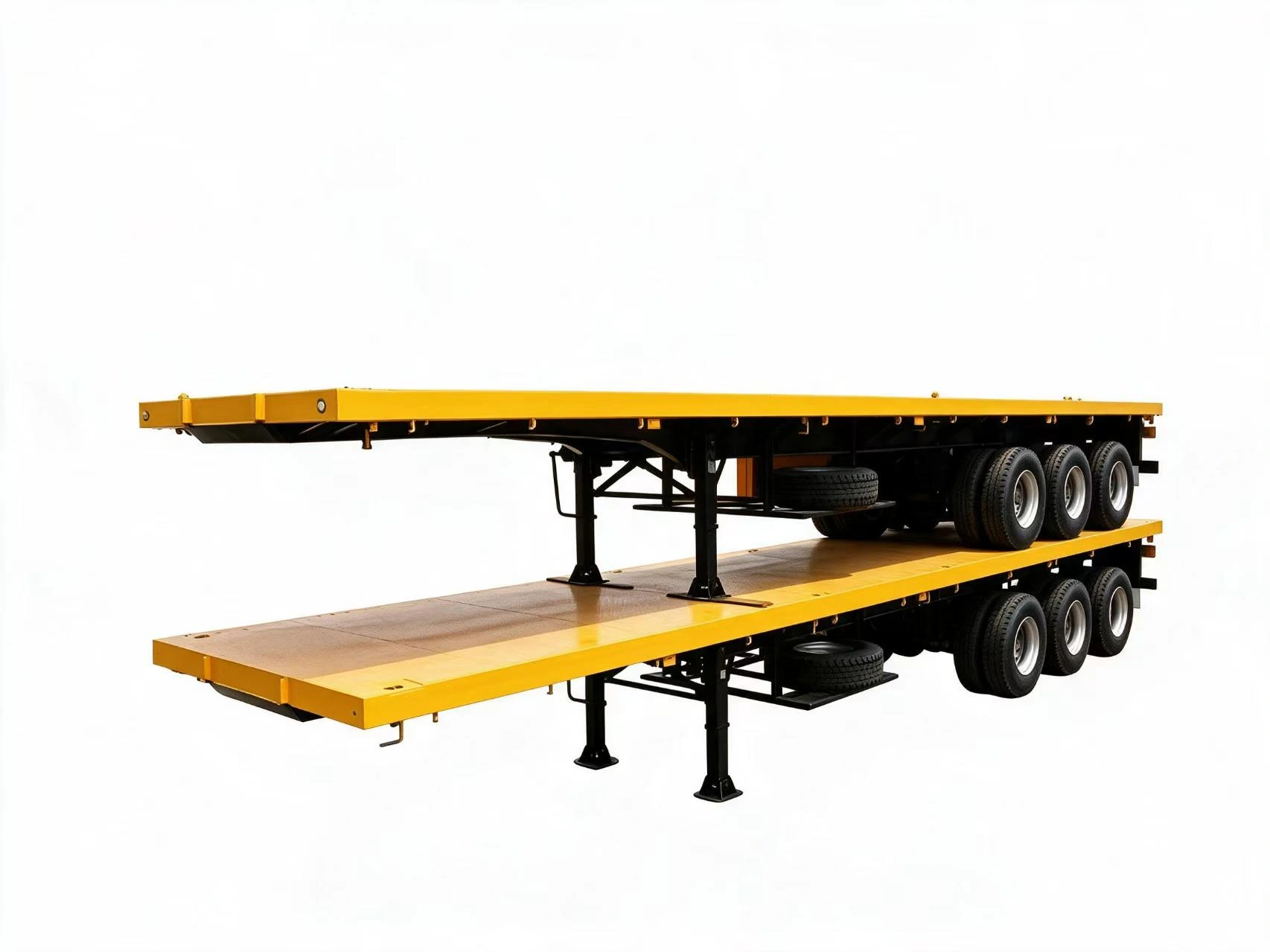 3-Axle Flatbed Semi-Trailers