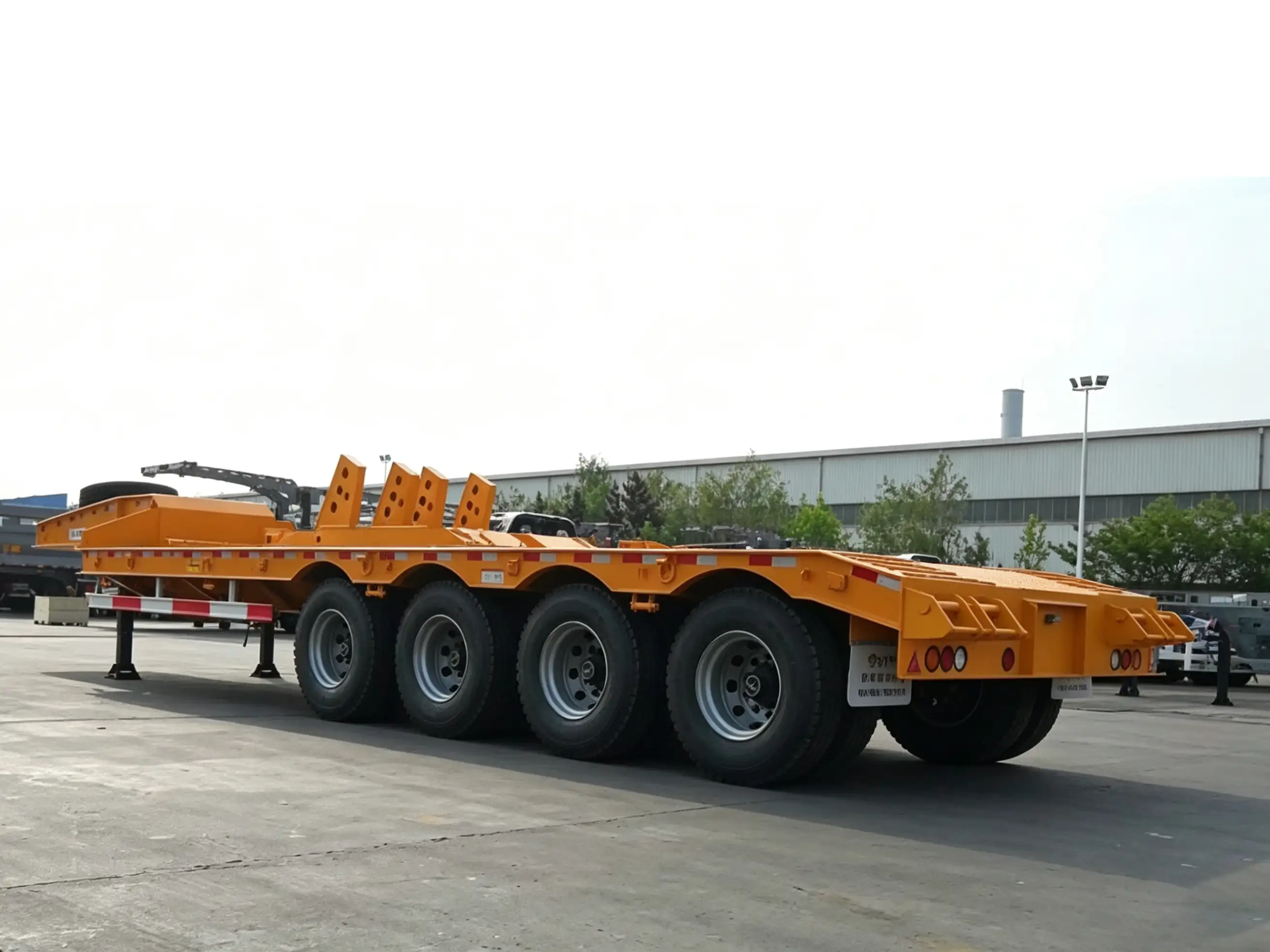 13m 4-Axle Low Bed Semi Trailer