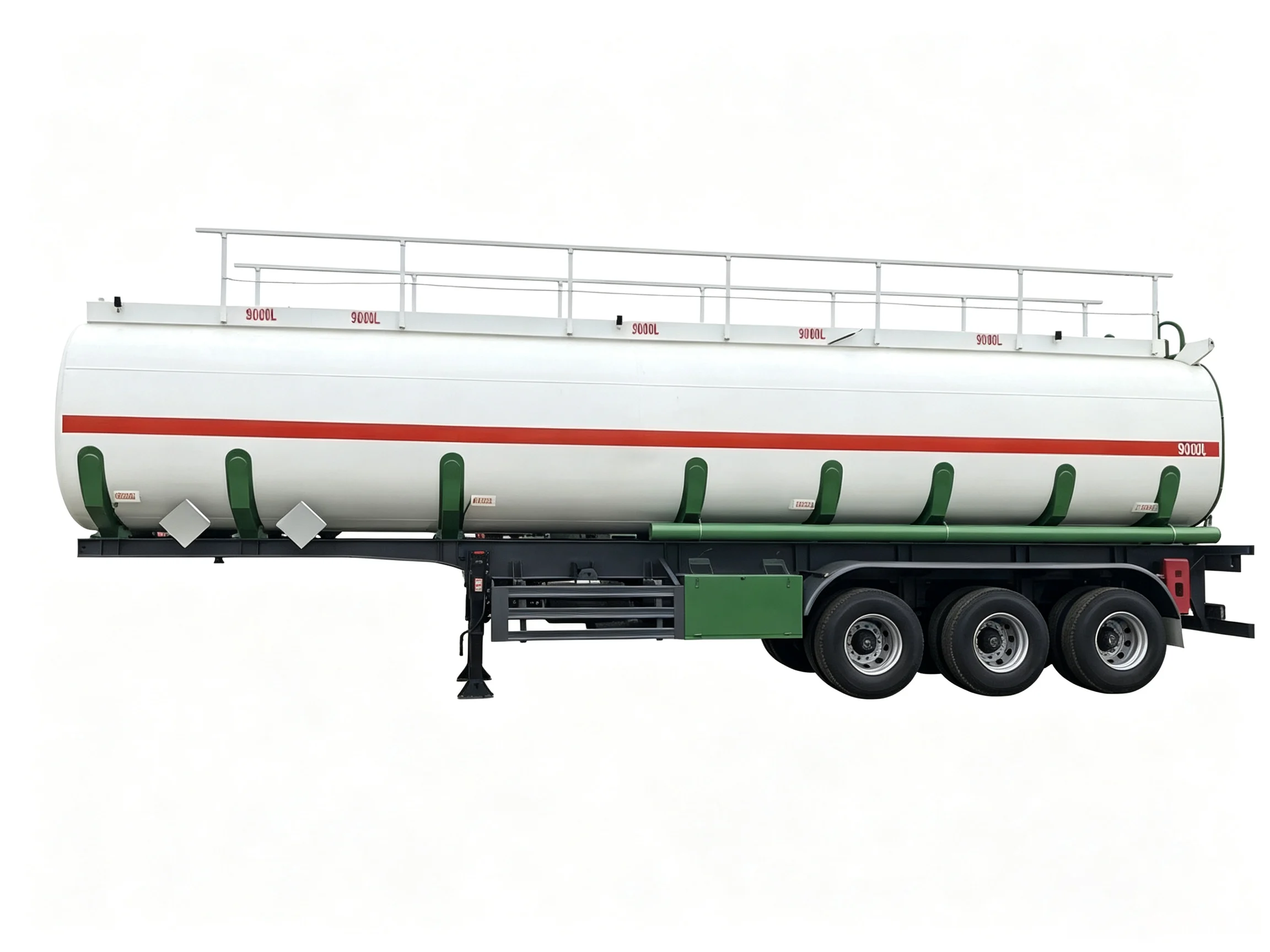 3-Axle 45000L Straight-Beam Split-Type Fuel Tanker Trailer
