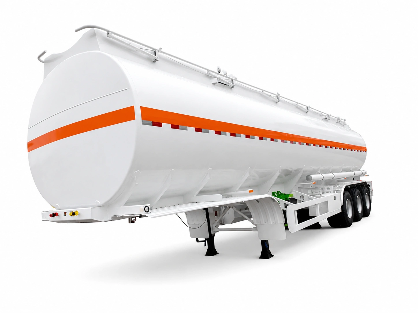 3-Axle 45000L Straight-Beam Integrated Fuel Tanker Trailer