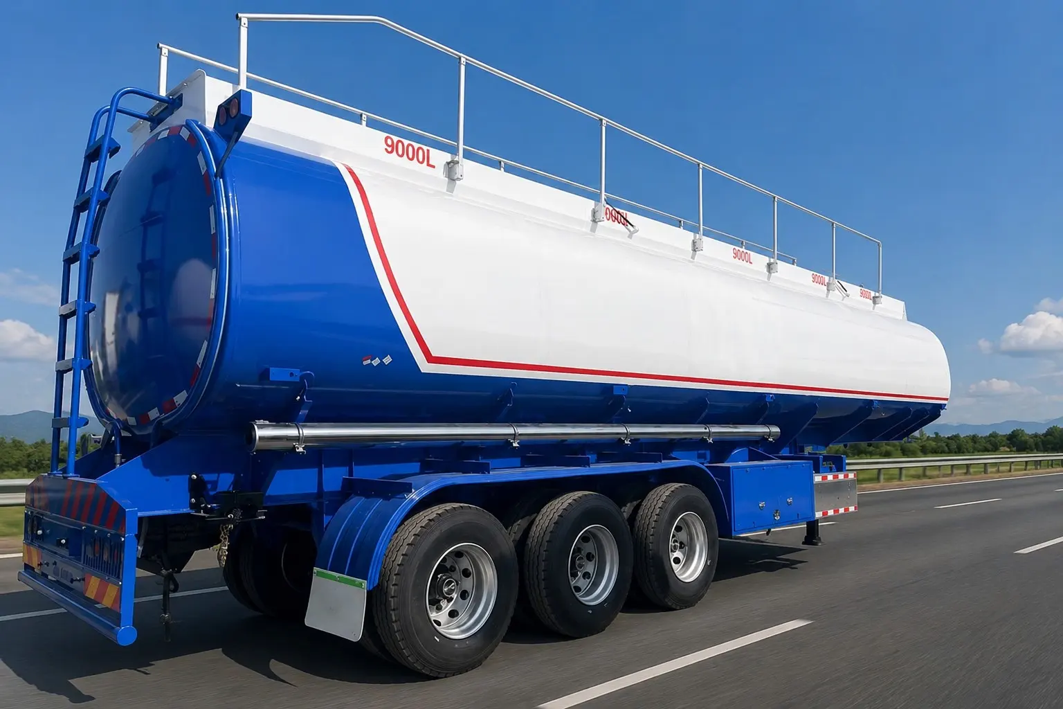 3-Axle 45000L Oil Tanker Trailer