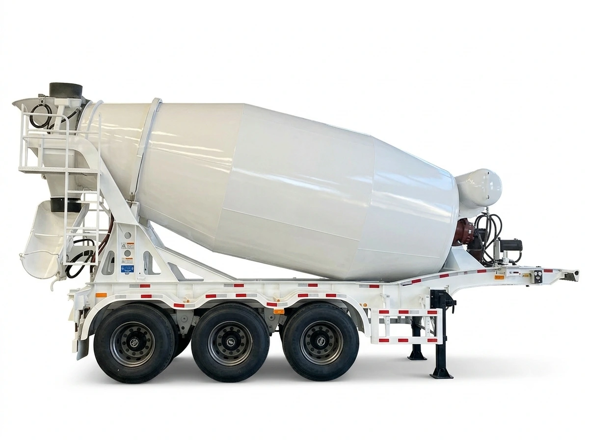 3-Axle Concrete Mixer Trailer