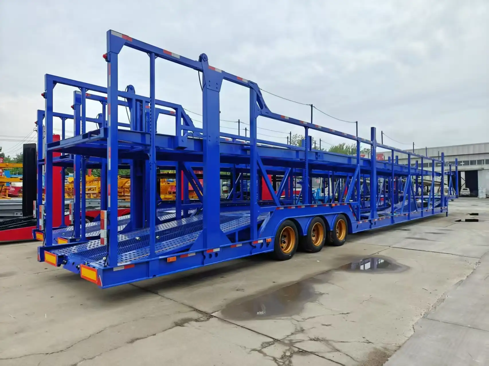 3-Axle Double Deck Car Carrier Trailer