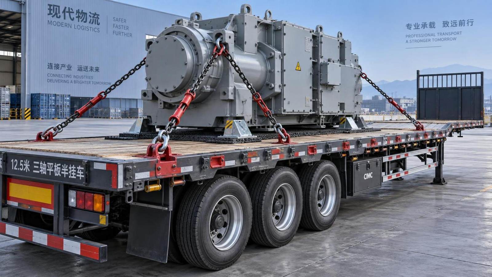 What tie-down capacity is needed on a 12.5m 3-Axle Flatbed Trailer