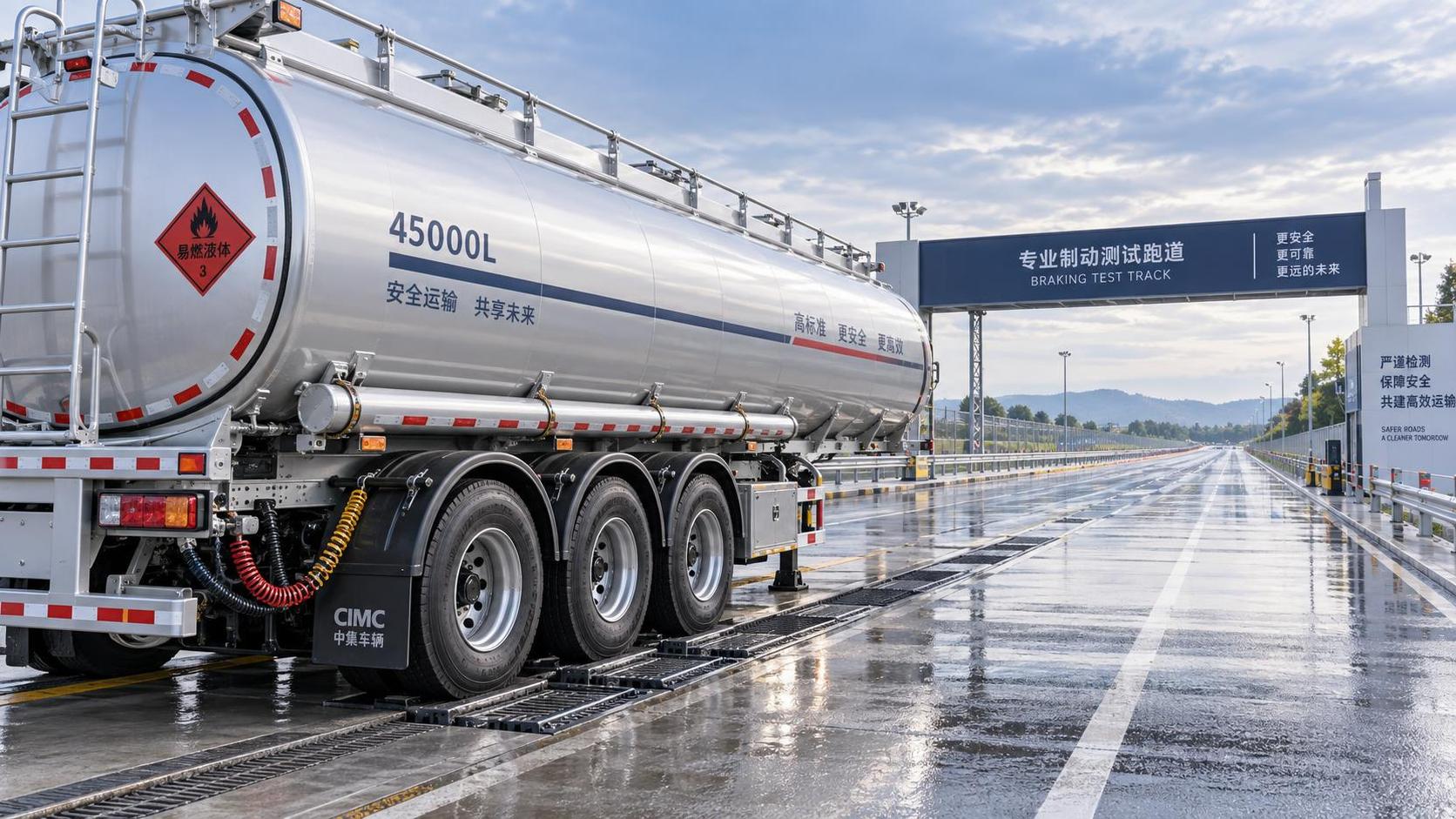 When brake testing becomes critical for a 3-Axle 45000L Oil Tanker Trailer
