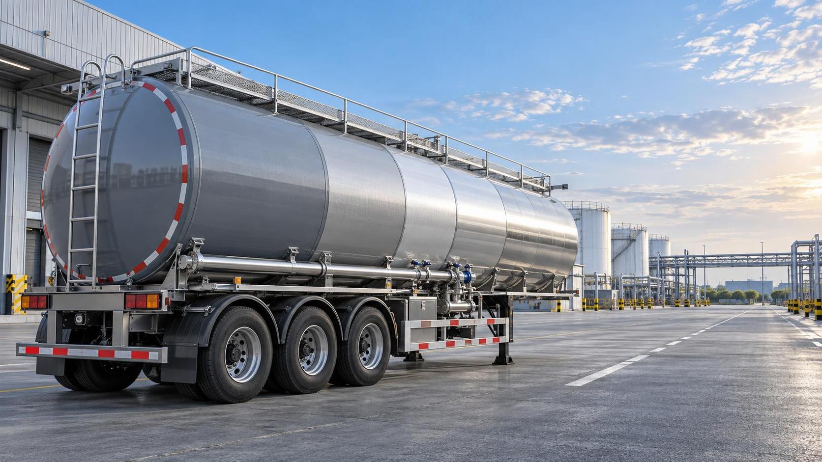 Which tank material offers lower lifetime cost for a 3-Axle 45000L Oil Tanker Trailer