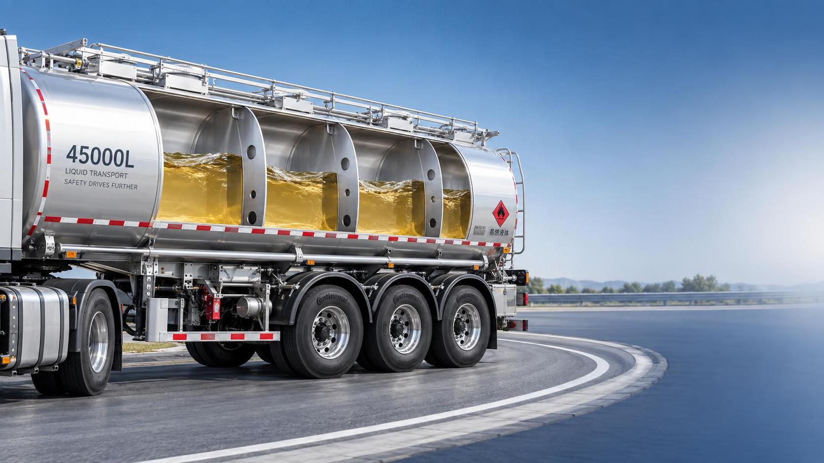 What causes oil surge instability in a 3-Axle 45000L Oil Tanker Trailer