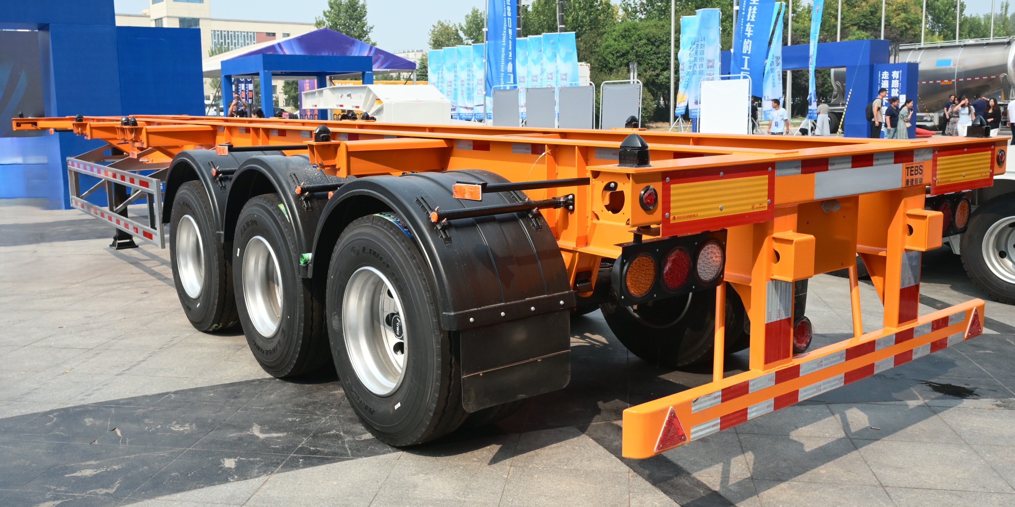 40ft 3-Axle Skeleton Semi-Trailer