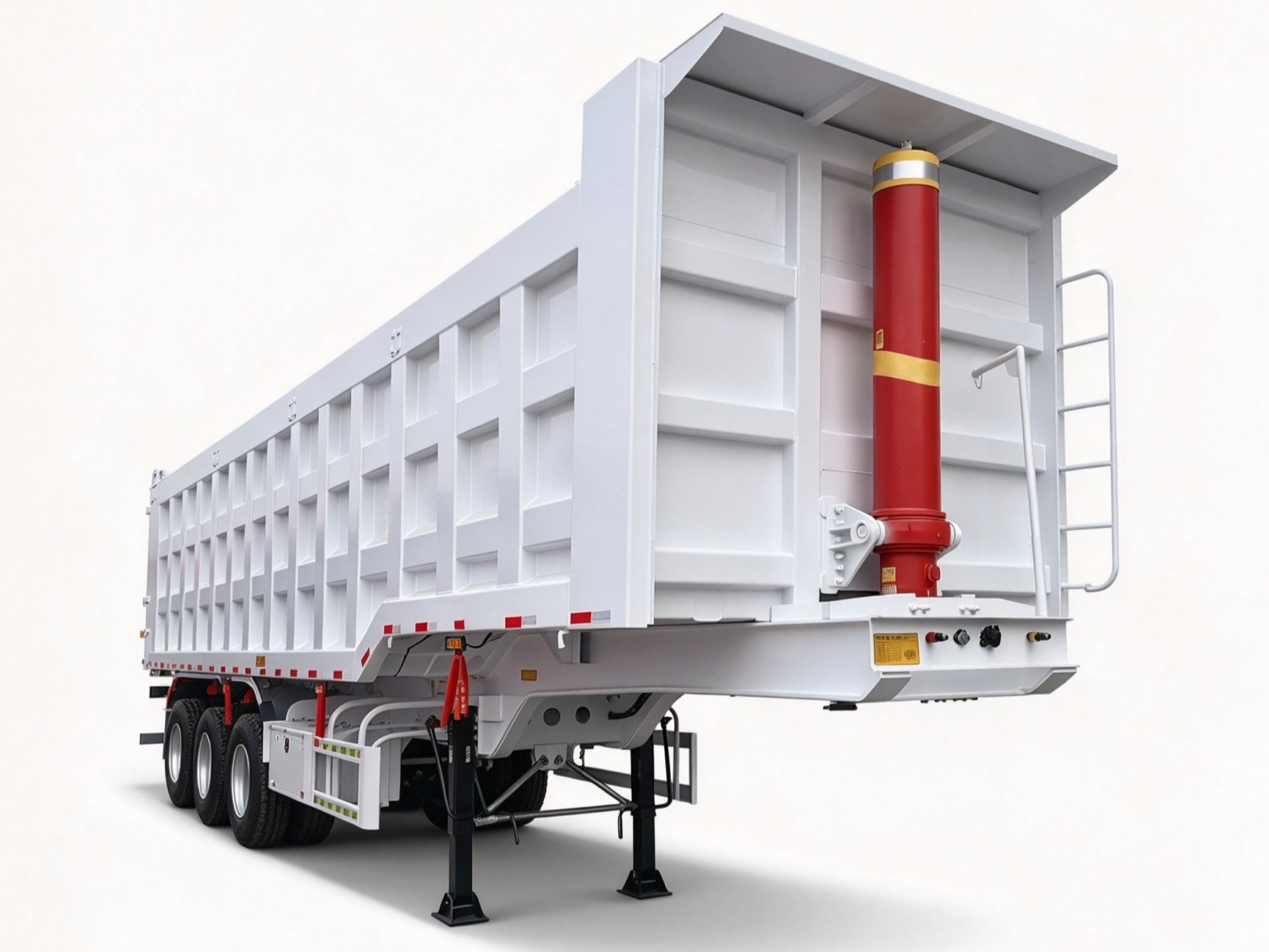 Rectangular Box Rear Dump Semi-Trailer