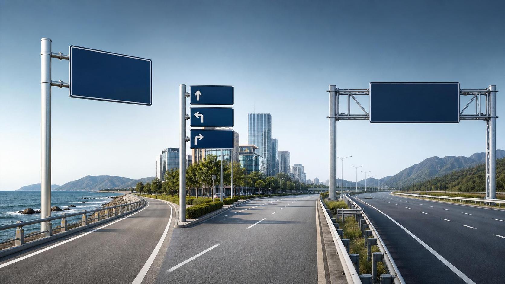 Traffic Sign Material Choices for Coastal, Urban, and High-Speed Roads