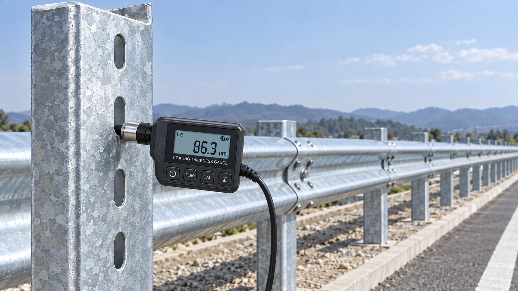 How to reject a galvanized Z post with uneven zinc coverage