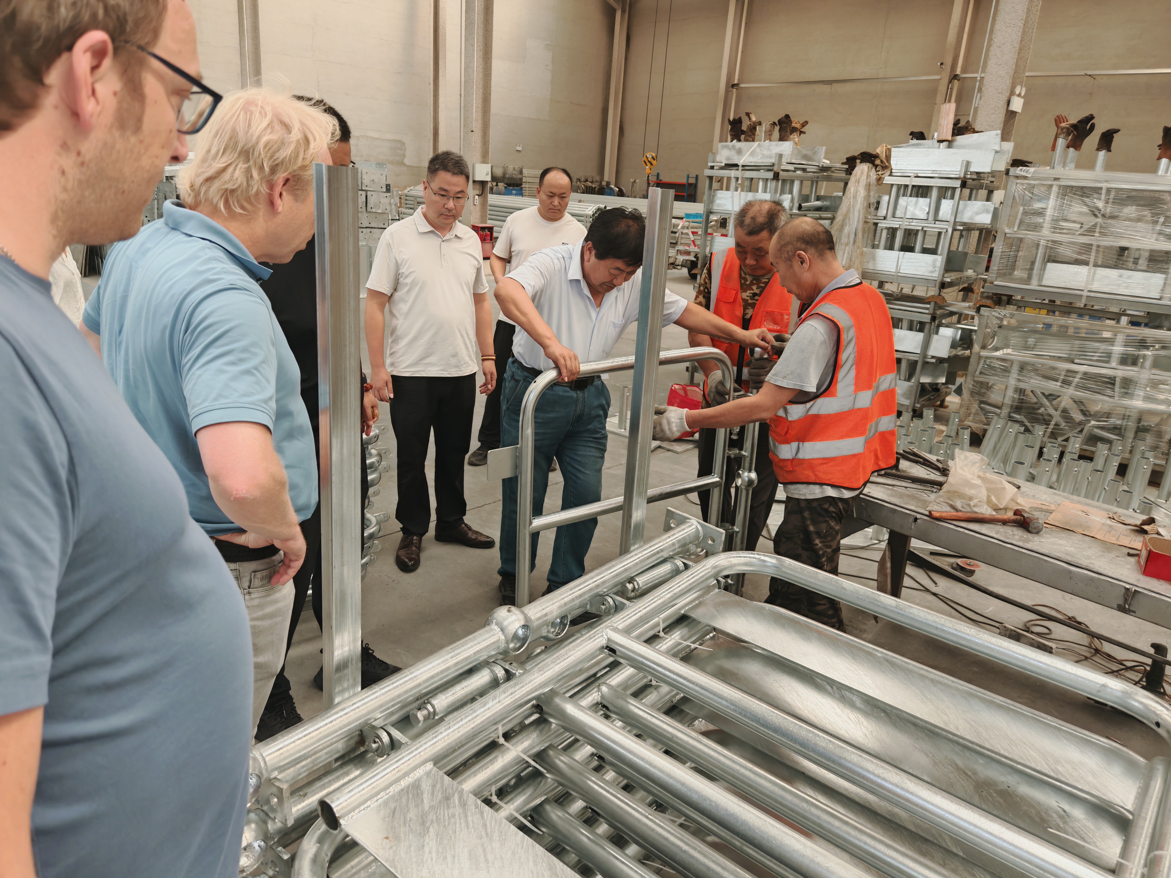 Netherlands Client Delegation Visits Our Factory to Advance European Highway Guardrail Cooperation