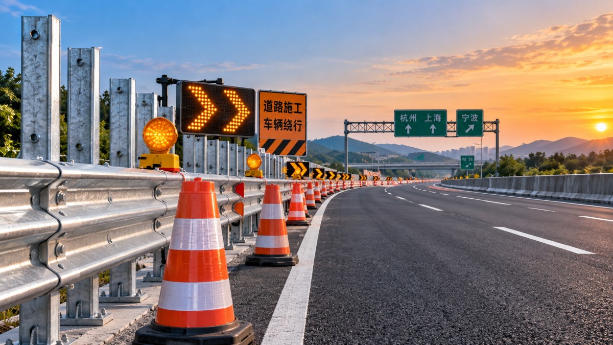 Établir une liste d’équipements de gestion du trafic pour la sécurité des zones de travaux routiers