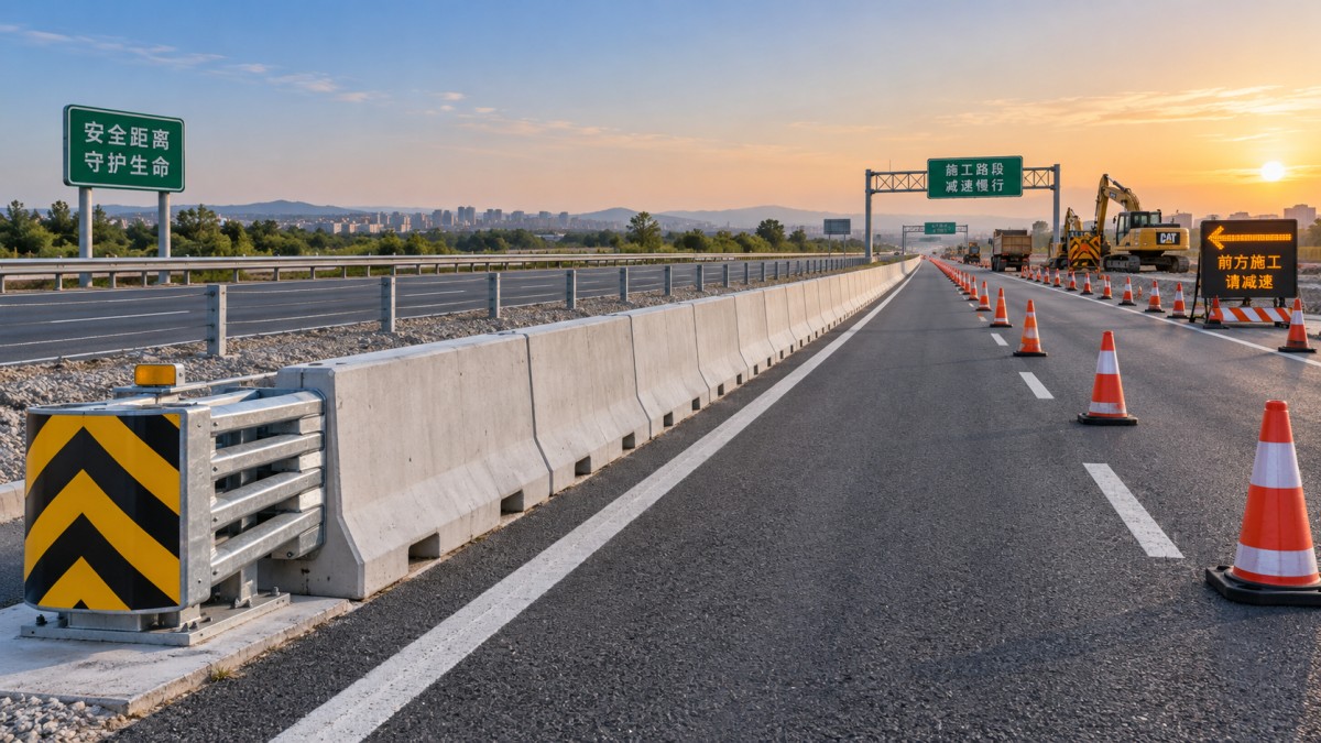 Barrières Jersey pour les zones de travaux : règles d’implantation pour empêcher l’intrusion de véhicules