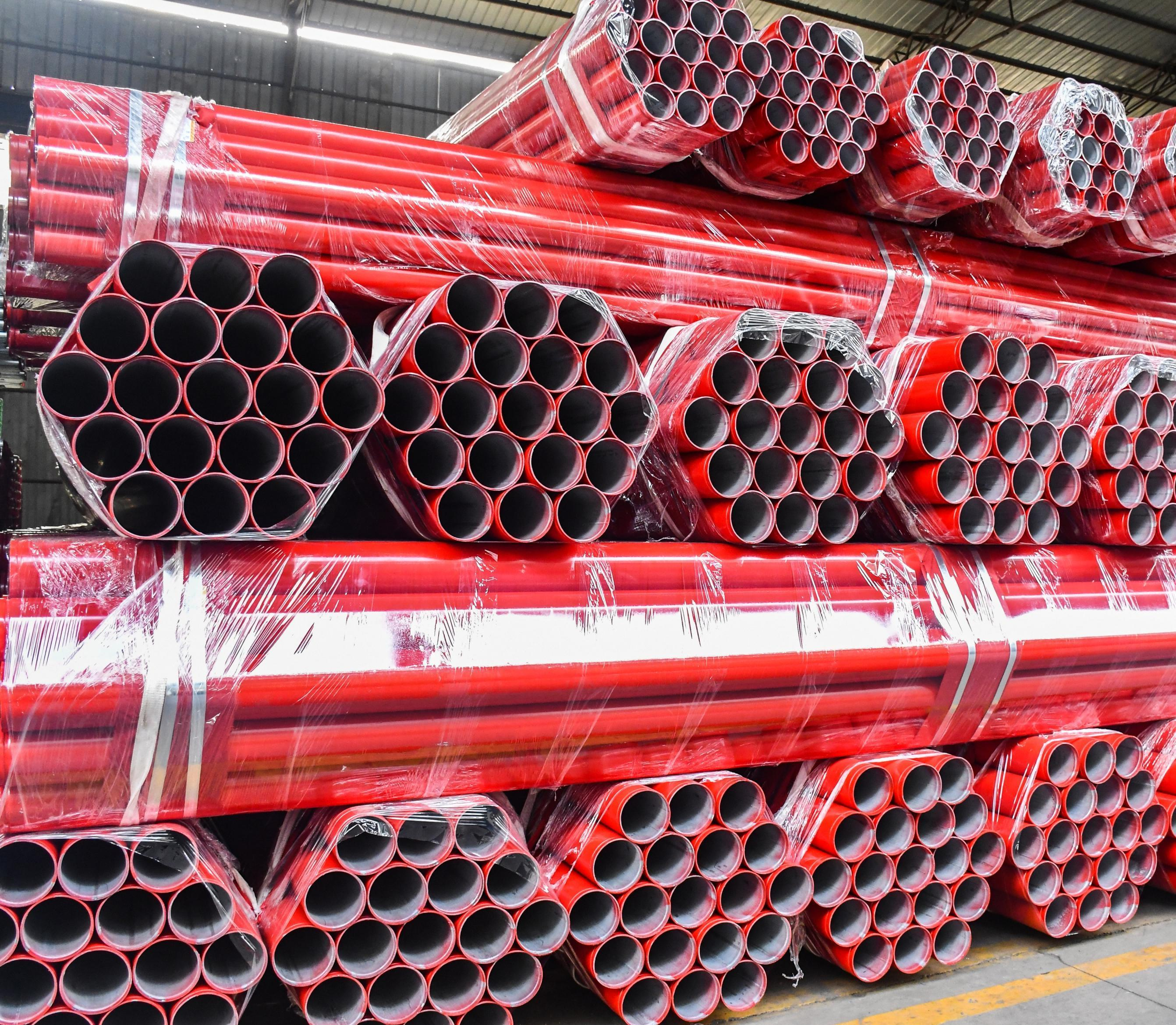 Galvanized steel fire sprinkler pipe