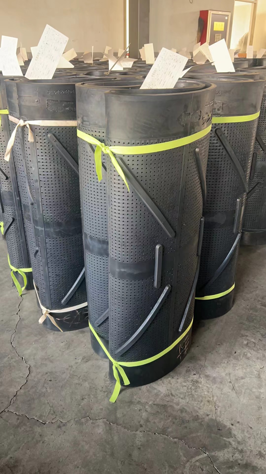 lagarta de borracha para granalhagem