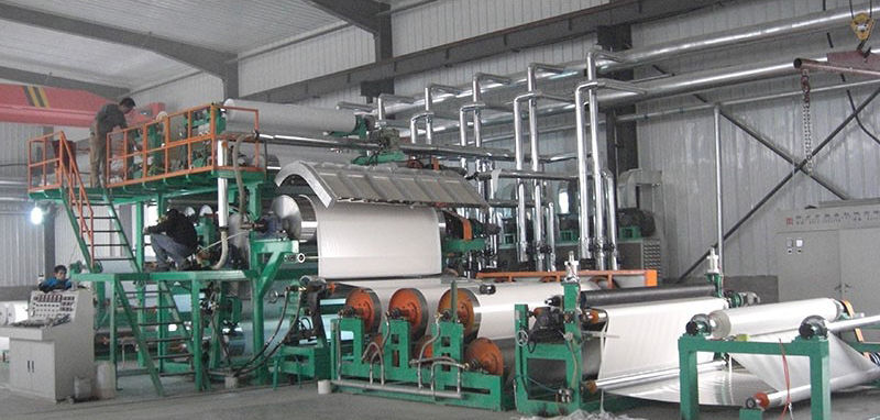 употребявана линия за каландриране на PVC подови настилки втора употреба