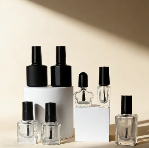 2/4/5/6/8/10/15ml Clear Round Nail Polish Glass Bottle