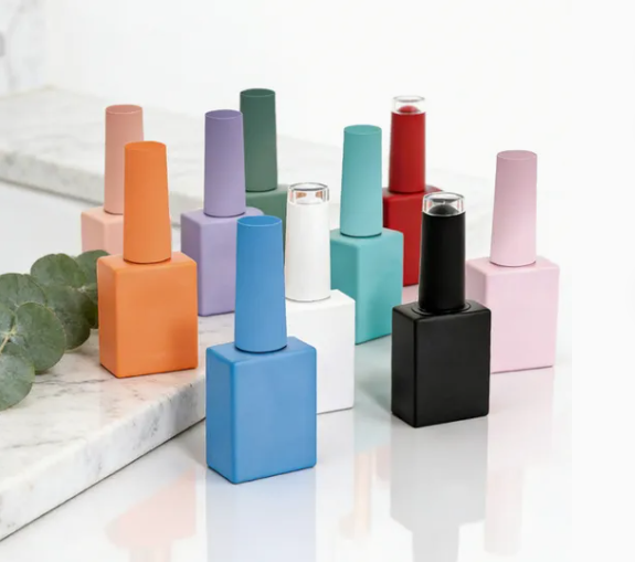 15ml Beauty Nail Packaging Square Glass Bottle