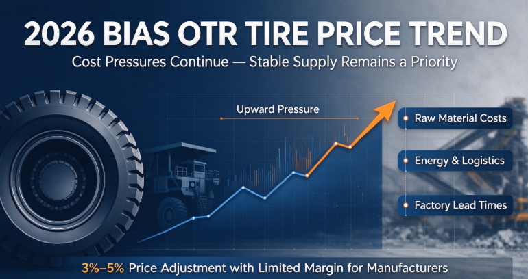 2026 Bias OTR Tire Price Hike: Important Update for Tire Importers & Distributors