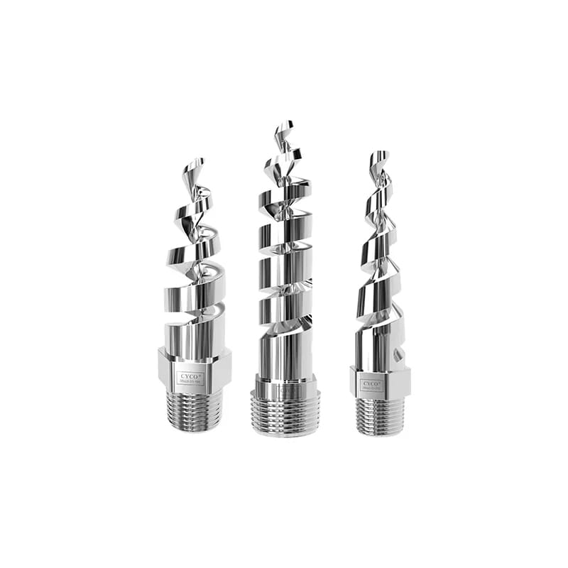 CIP spiral bottle cleaning nozzle