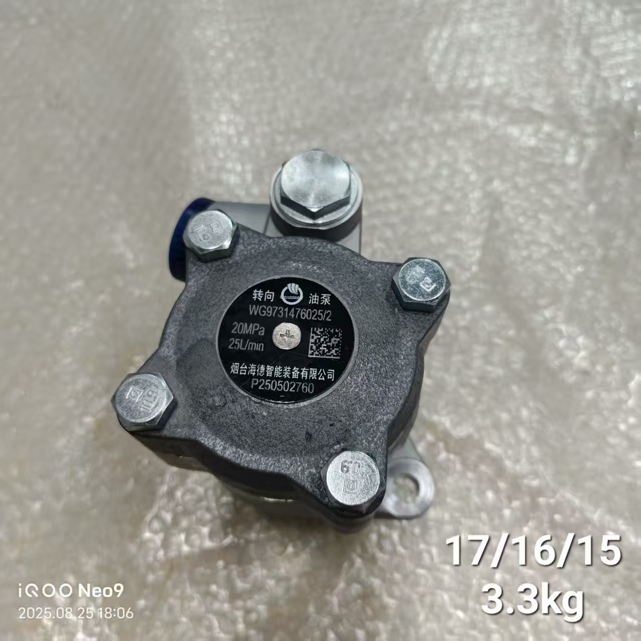 WG97314760252 Power Steering Pump